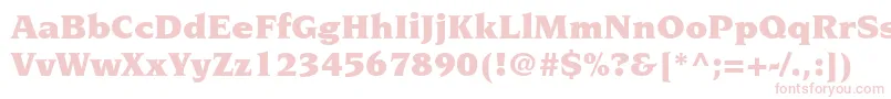 NovaresestdUltra Font – Pink Fonts on White Background