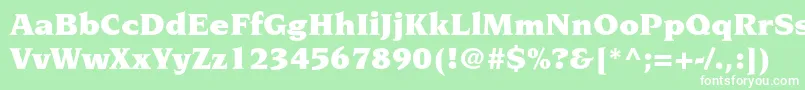 NovaresestdUltra Font – White Fonts on Green Background