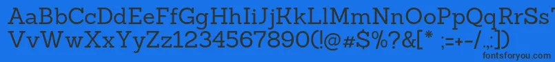 Шрифт Sanchezregular – чёрные шрифты на синем фоне