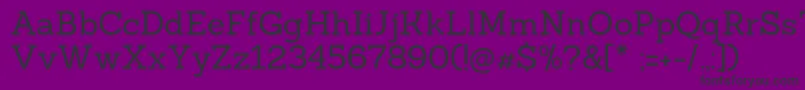 Sanchezregular-Schriftart – Schwarze Schriften auf violettem Hintergrund
