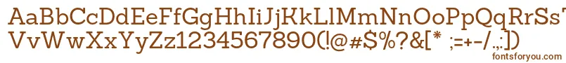 Sanchezregular Font – Brown Fonts on White Background