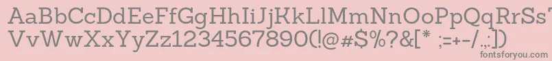 Sanchezregular Font – Gray Fonts on Pink Background