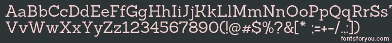 Sanchezregular Font – Pink Fonts on Black Background