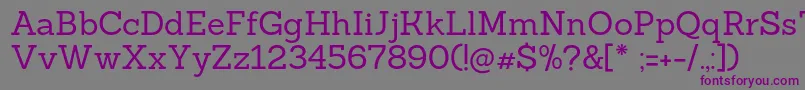 Sanchezregular Font – Purple Fonts on Gray Background