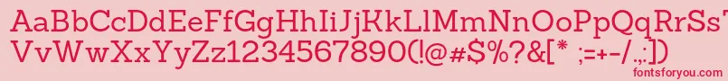 Sanchezregular Font – Red Fonts on Pink Background