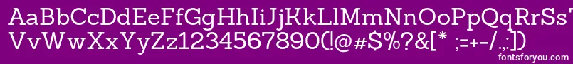 Sanchezregular Font – White Fonts on Purple Background