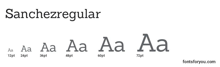 Sanchezregular Font Sizes