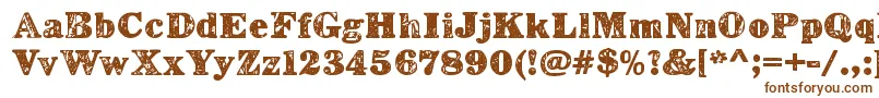 LerkuRegular Font – Brown Fonts on White Background