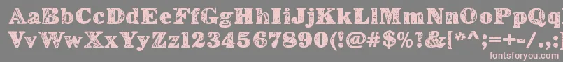 LerkuRegular Font – Pink Fonts on Gray Background