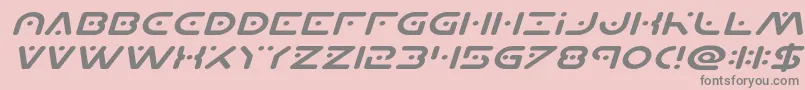 Planetxcompactexpandital Font – Gray Fonts on Pink Background