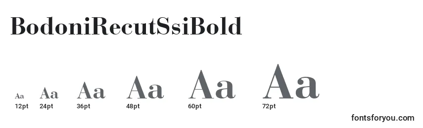 BodoniRecutSsiBold Font Sizes