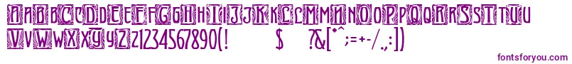 ArtNouveauInitial-Schriftart – Violette Schriften