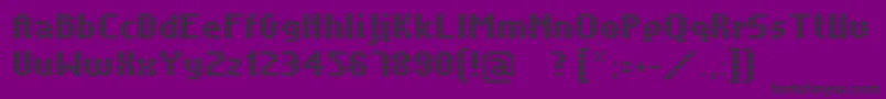 Unintended Font – Black Fonts on Purple Background