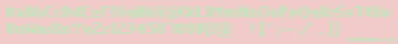 Unintended Font – Green Fonts on Pink Background