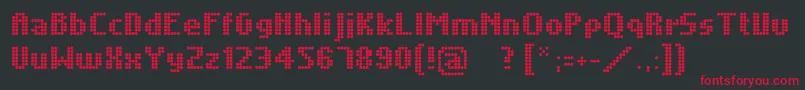Unintended Font – Red Fonts on Black Background