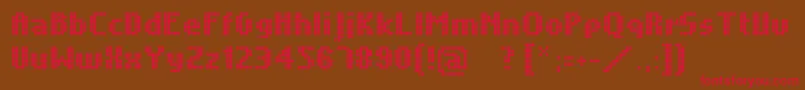 Unintended Font – Red Fonts on Brown Background