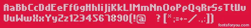 Unintended Font – White Fonts on Red Background