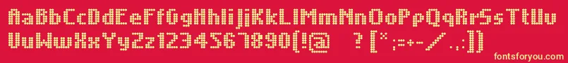 Unintended Font – Yellow Fonts on Red Background