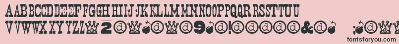 Nashvill Font – Black Fonts on Pink Background