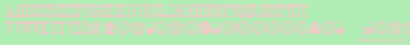 Nashvill Font – Pink Fonts on Green Background