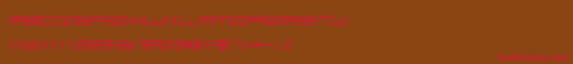 LowGunScreenCondensedItalic Font – Red Fonts on Brown Background