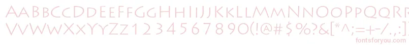 LithosproLight Font – Pink Fonts on White Background