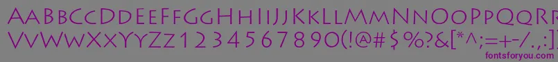 LithosproLight Font – Purple Fonts on Gray Background