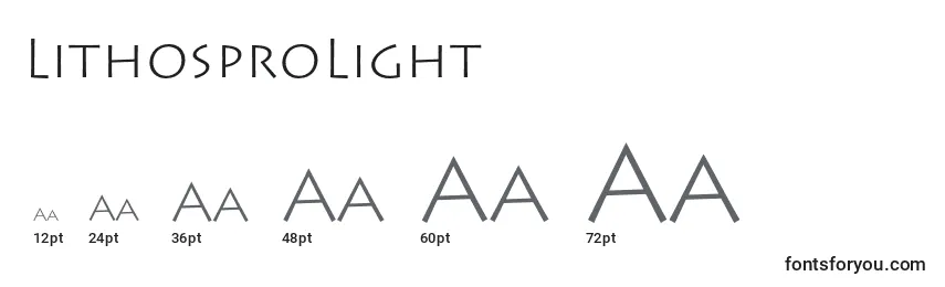 LithosproLight Font Sizes