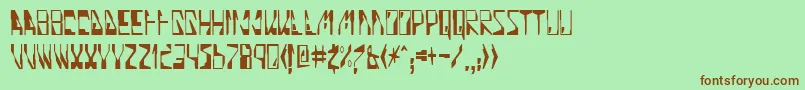 Шрифт Quinoline – коричневые шрифты на зелёном фоне