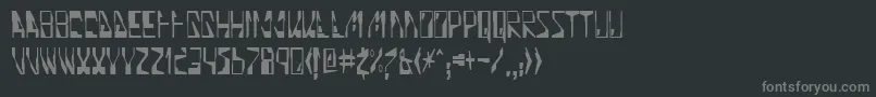 フォントQuinoline – 黒い背景に灰色の文字