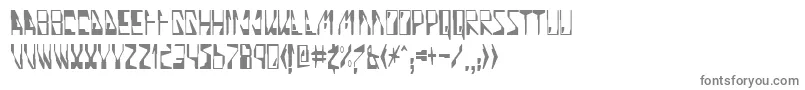 フォントQuinoline – 白い背景に灰色の文字