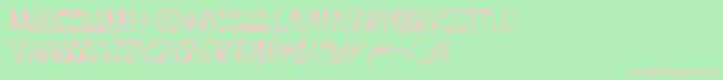 Quinoline Font – Pink Fonts on Green Background