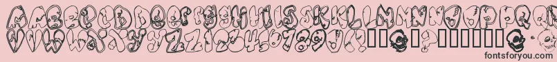 Chankens Font – Black Fonts on Pink Background