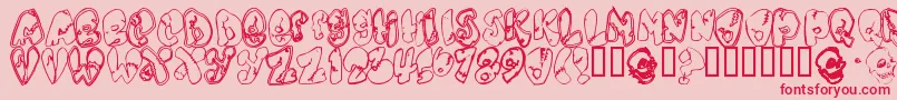 Chankens Font – Red Fonts on Pink Background