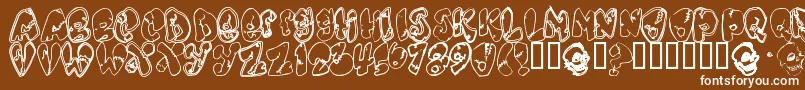 Chankens Font – White Fonts on Brown Background