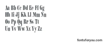 Review of the Bodoniultraflfcond Font