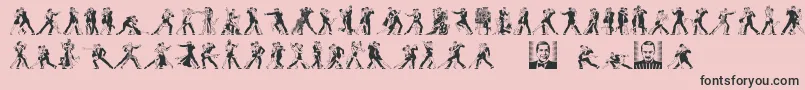 TangomaniacsLtDay Font – Black Fonts on Pink Background