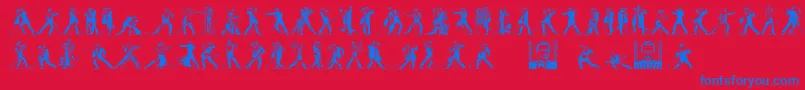 Más sobre la fuente TangomaniacsLtDay fuente TangomaniacsLtDay – Fuentes Azules Sobre Fondo Rojo
