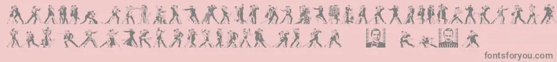 TangomaniacsLtDay Font – Gray Fonts on Pink Background