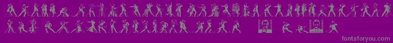 TangomaniacsLtDay Font – Gray Fonts on Purple Background
