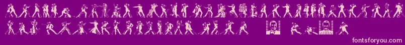 TangomaniacsLtDay Font – Pink Fonts on Purple Background