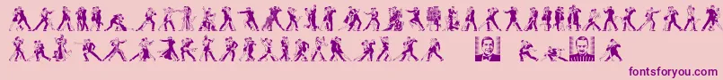 TangomaniacsLtDay Font – Purple Fonts on Pink Background