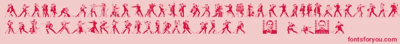 TangomaniacsLtDay Font – Red Fonts on Pink Background