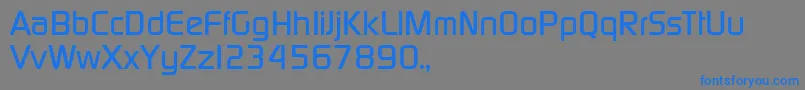 Czcionka TqfPcmedium – niebieskie czcionki na szarym tle