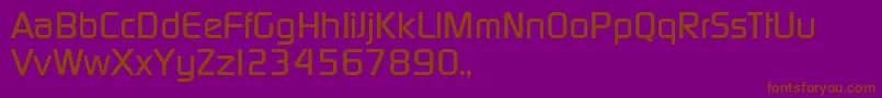 TqfPcmedium Font – Brown Fonts on Purple Background
