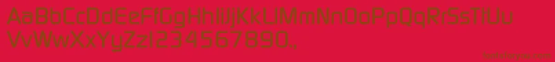 TqfPcmedium Font – Brown Fonts on Red Background