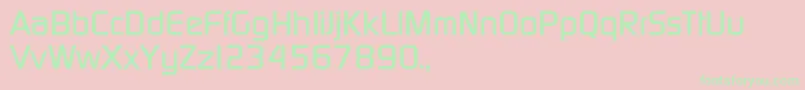 TqfPcmedium Font – Green Fonts on Pink Background