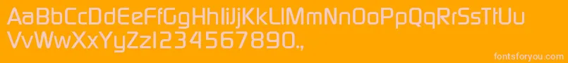 TqfPcmedium Font – Pink Fonts on Orange Background