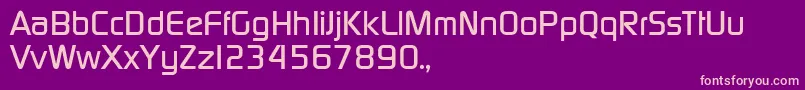 TqfPcmedium Font – Pink Fonts on Purple Background