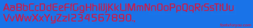 Шрифт TqfPcmedium – красные шрифты на синем фоне